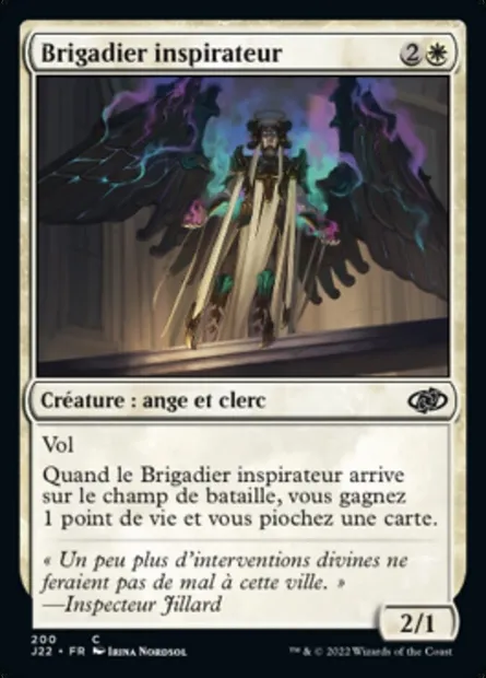 Brigadier inspirateur, carte Magic J22 200 — extension Jumpstart 2022
