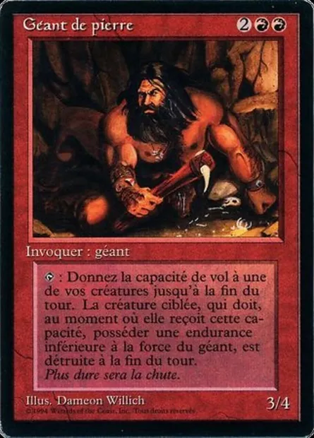 Stone Giant, Magic card FBB 179 — Foreign Black Border set