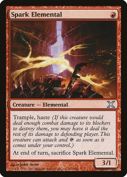 Spark Elemental, Magic card 10E 237 — Tenth Edition set