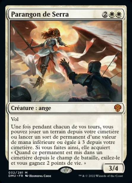Parangon de Serra, carte Magic DMU 32 — extension Dominaria Uni