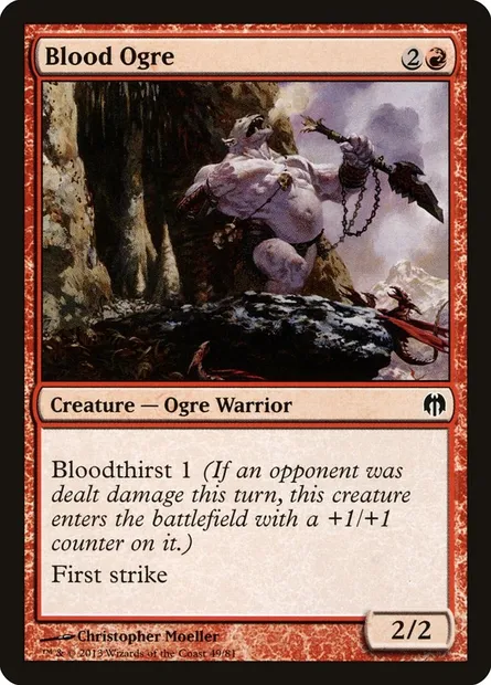 Blood Ogre, Magic card DDL 49 — Duel Decks: Heroes vs. Monsters set