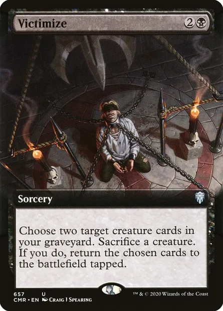 Victimize, Magic card CMR 657 — Commander Legends set