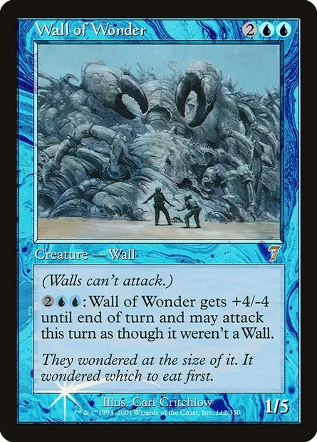 Wall of Wonder, Magic card 7ED 112★ — Seventh Edition set