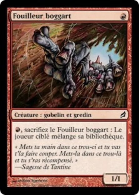 Fouilleur boggart, carte Magic LRW 154 — extension Lorwyn