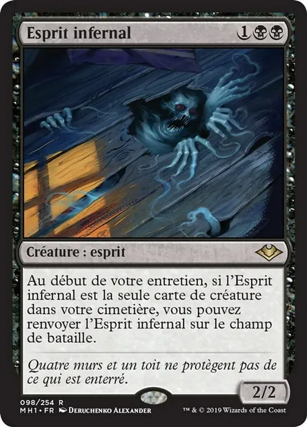 Esprit infernal, carte Magic MH1 98 — extension Horizons du Modern