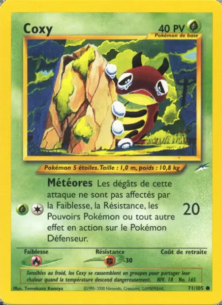 Coxy, carte Pokémon NDE 71 — extension Neo Destiny