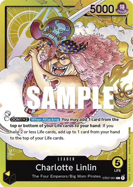 Charlotte Linlin, One Piece card ST07-001 — Big Mom Pirates set