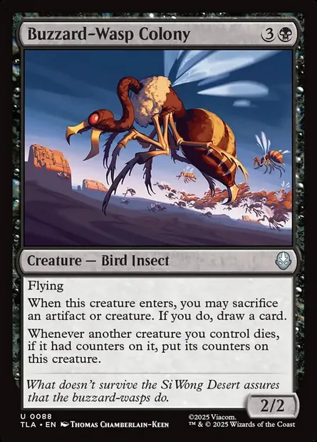 Buzzard-Wasp Colony, Magic card TLA 88 — Avatar: The Last Airbender set