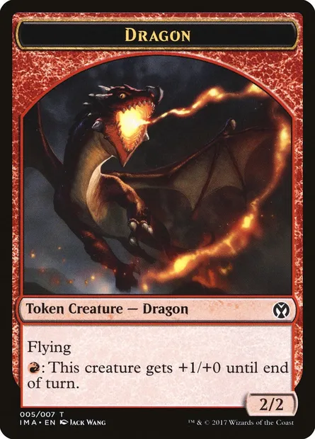 Dragon, carte Magic TIMA 5 — extension Iconic Masters Tokens