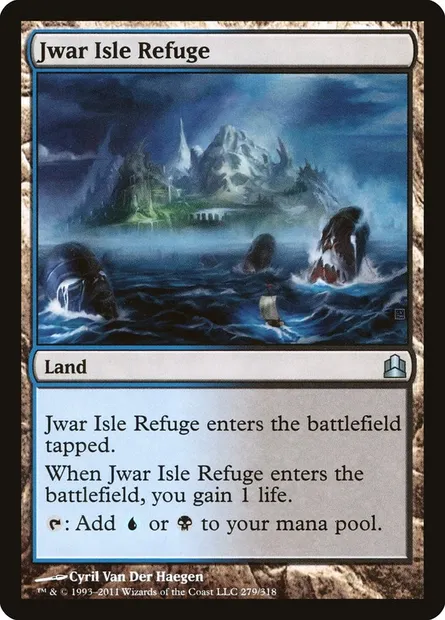 Jwar Isle Refuge, Magic card CMD 279 — Commander 2011 set