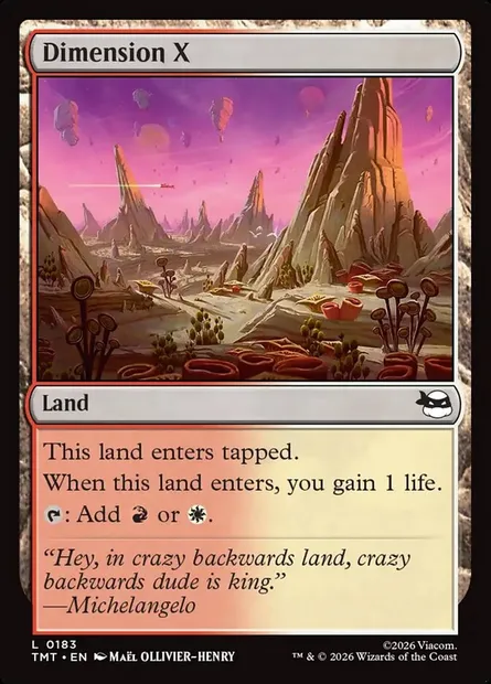 Dimension X, Magic card TMT 183 — Teenage Mutant Ninja Turtles set