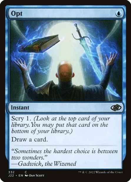 Opt, Magic card J22 332 — Jumpstart 2022 set