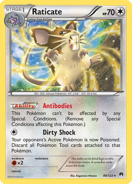 Raticate, Pokémon card BKP 88 — BREAKpoint set