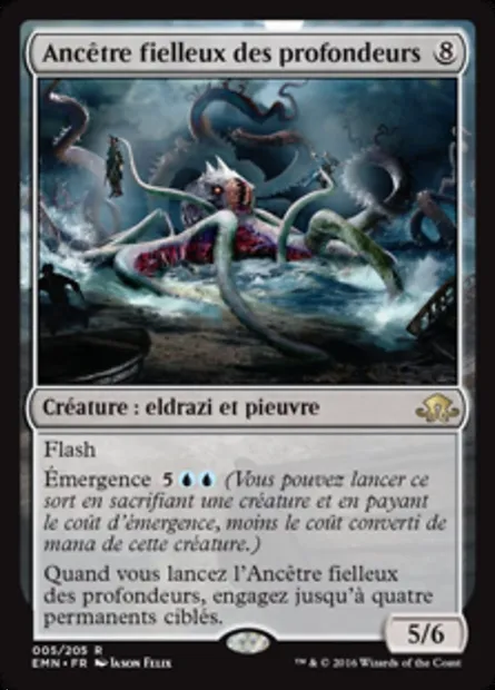 Ancêtre fielleux des profondeurs, carte Magic EMN 5 — extension La lune hermétique