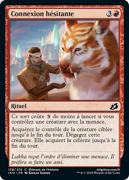 Connexion hésitante, carte Magic IKO 138 — extension Ikoria: Lair of Behemoths