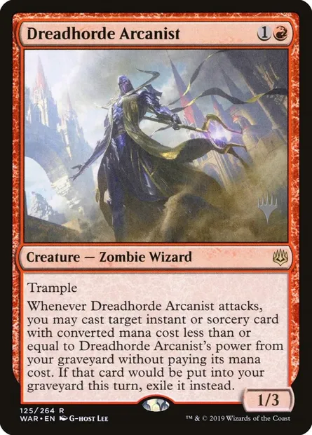 Dreadhorde Arcanist, Magic card PWAR 125p — War of the Spark Promos set