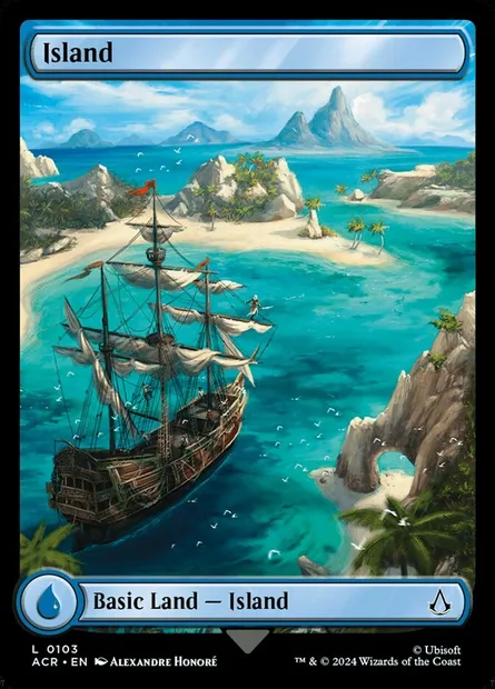 Island, Magic card ACR 103 — Assassin's Creed set