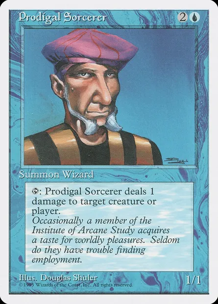 Sorcier sybarite, carte Magic 4ED 94 — extension Quatrième Edition