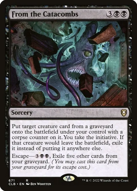 From the Catacombs, Magic card CLB 671 — Commander Legends: Battle for Baldur's Gate set