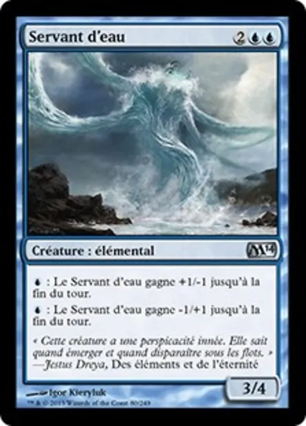 Servant d'eau, carte Magic M14 80 — extension Magic 2014