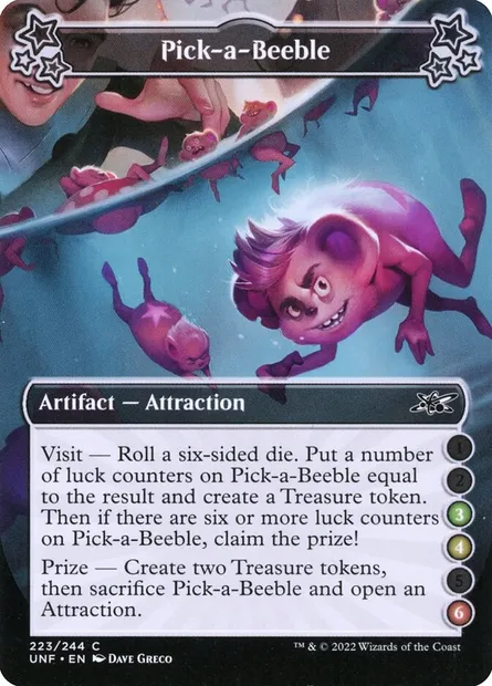 Pick-a-Beeble, carte Magic UNF 223d — extension Unfinity