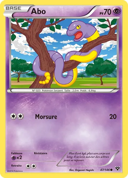 Abo, carte Pokémon XY 47 — extension XY