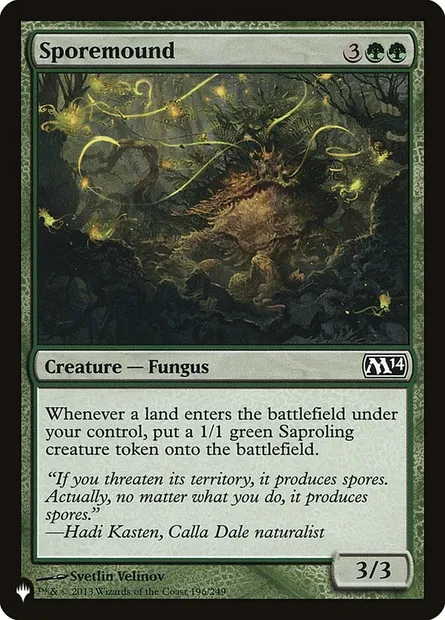 Sporemound, Magic card PLST M14-196 — The List set