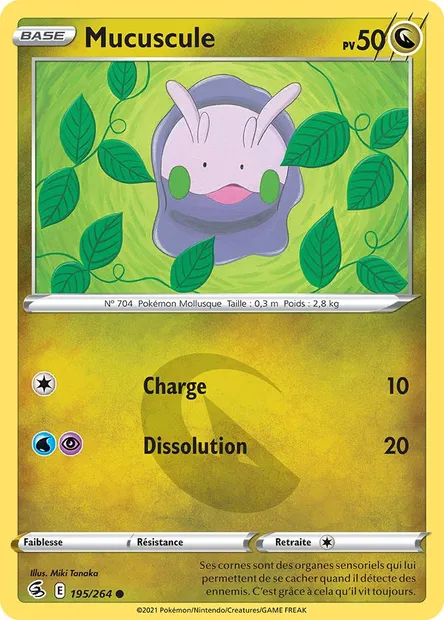 Mucuscule, carte Pokémon FST 195 — extension Poing de Fusion