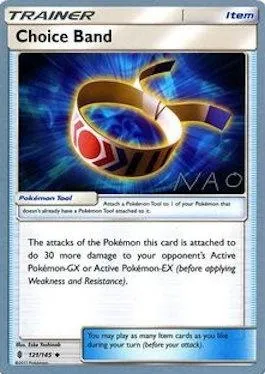 Choice Band, Pokémon card WCD18 121-3 — World Championship Decks 2018 set