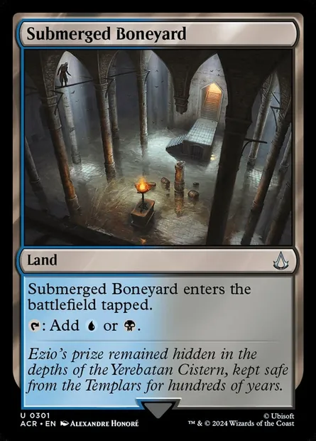 Submerged Boneyard, Magic card ACR 301 — Assassin's Creed set