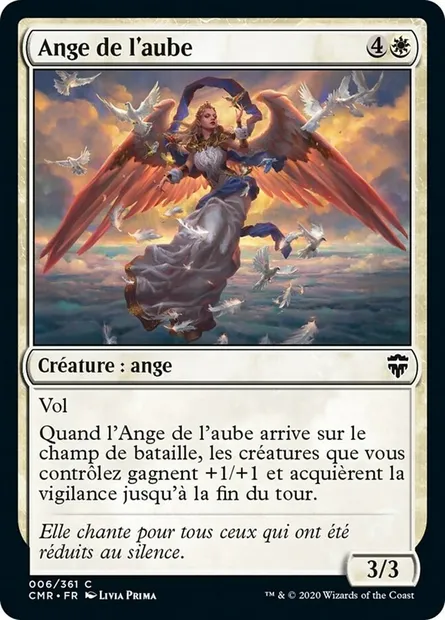 Ange de l'aube, carte Magic CMR 6 — extension Commander Legends