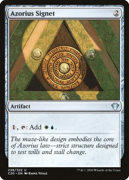 Azorius Signet, Magic card C20 238 — Commander 2020 set