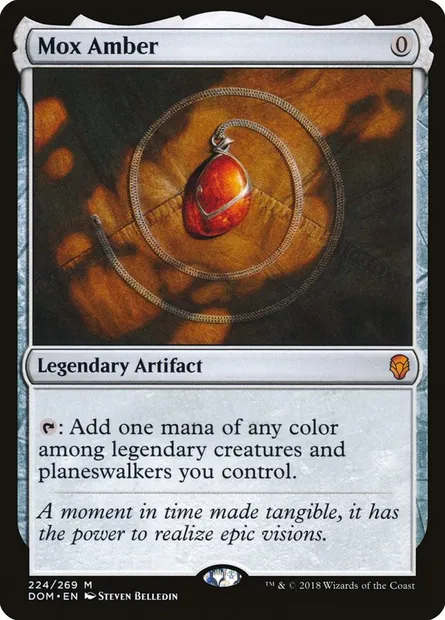 Mox Amber, Magic card DOM 224 — Dominaria set