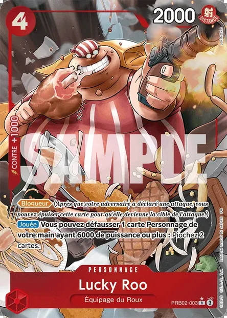 Lucky Roo, carte One Piece PRB02-003 — extension ONE PIECE CARD THE BEST VOL.2