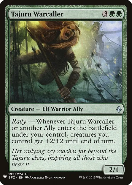 Tajuru Warcaller, Magic card PLST BFZ-195 — The List set