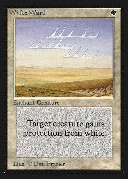 White Ward, Magic card CEI 45 — Intl. Collectors' Edition set