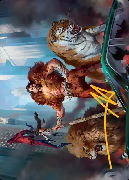Kraven, Proud Predator // Kraven, Proud Predator, Magic card ASPM 28 — Marvel's Spider-Man Art Series set
