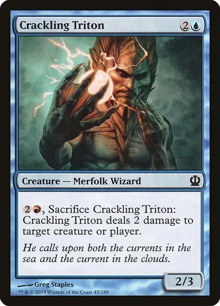 Crackling Triton, Magic card THS 45 — Theros set