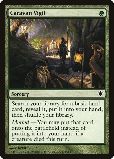 Caravan Vigil, Magic card ISD 173 — Innistrad set
