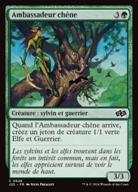 Ambassadeur chêne, carte Magic J25 626 — extension Foundations Jumpstart