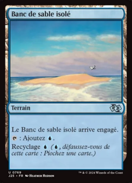 Banc de sable isolé, carte Magic J25 769 — extension Foundations Jumpstart
