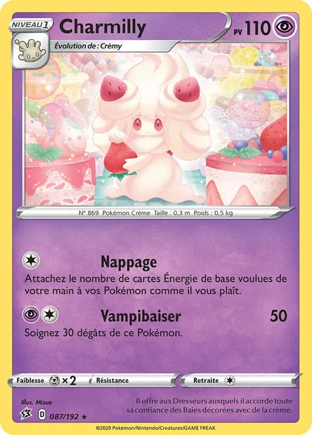 Charmilly, carte Pokémon RCL 87 — extension Clash des Rebelles