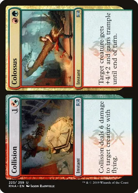 Collision // Colossus, Magic card RNA 223 — Ravnica Allegiance set
