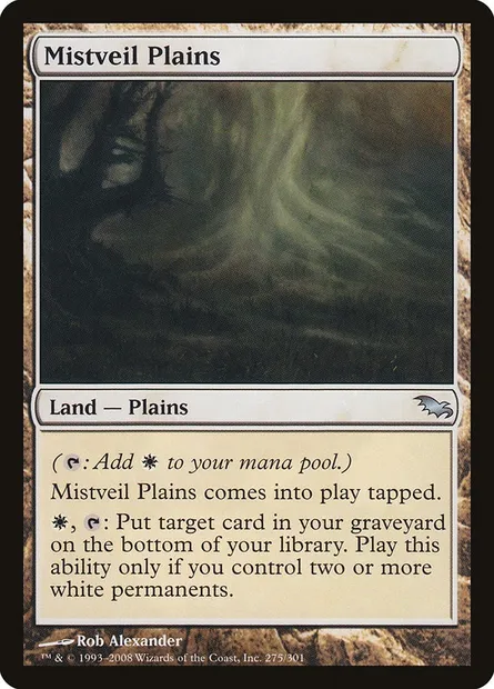 Mistveil Plains, Magic card SHM 275 — Shadowmoor set