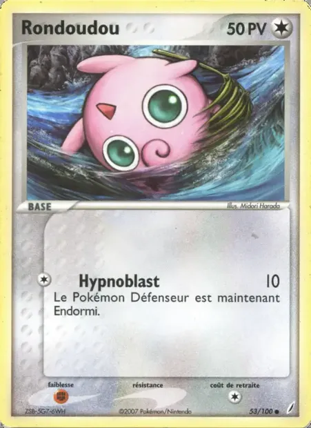 Rondoudou, carte Pokémon CG 53 — extension EX Gardiens de Cristal