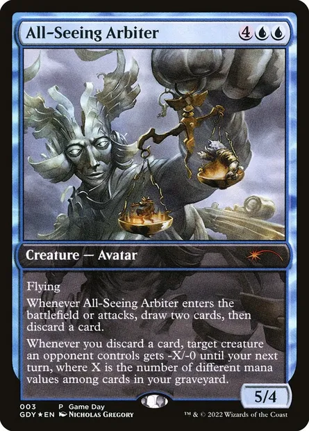 Arbitre omniscient, carte Magic GDY 3 — extension Game Day Promos