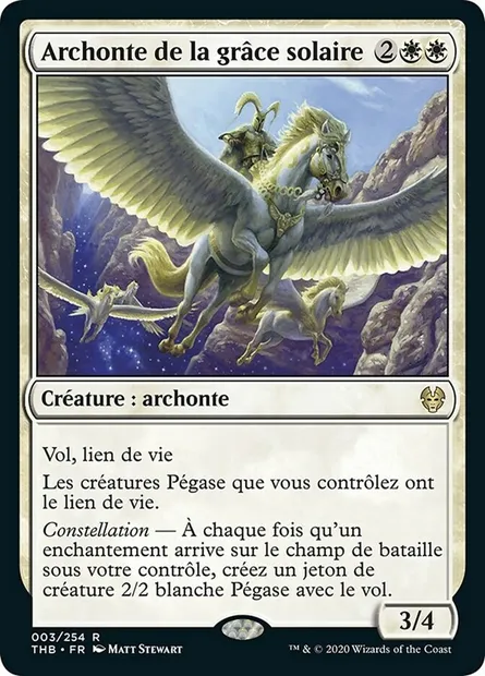 Archonte de la grâce solaire, carte Magic THB 3 — extension Theros Beyond Death
