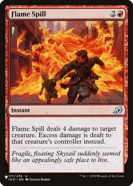 Flame Spill, Magic card PLST IKO-117 — The List set