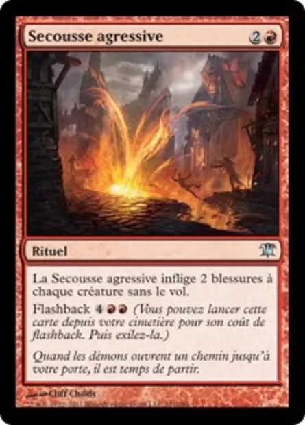 Secousse agressive, carte Magic ISD 161 — extension Innistrad