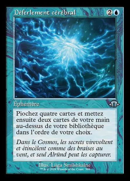 Déferlement cérébral, carte Magic MH3 399 — extension Modern Horizons 3